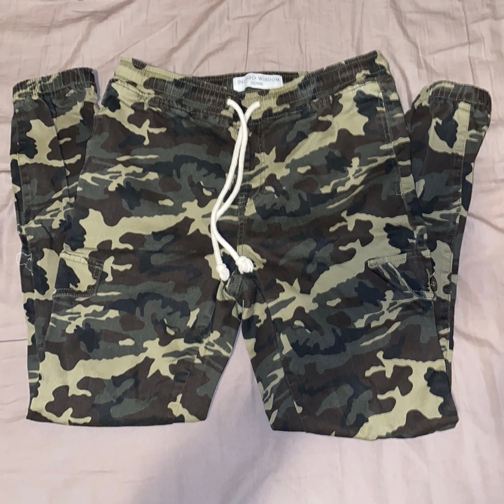 Indigo Wisdom Camouflage Cargo Joggers